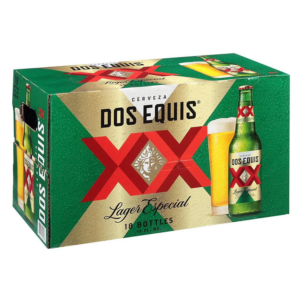 Calories in Dos Equis Lager Especial Beer 12 oz Bottles, 18 pk