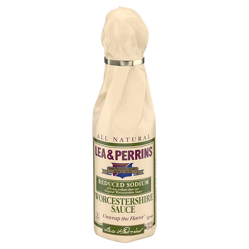 Calories in Lea & Perrins Unwrap the Flavor Reduced Sodium Worcestershire Sauce, 10 oz