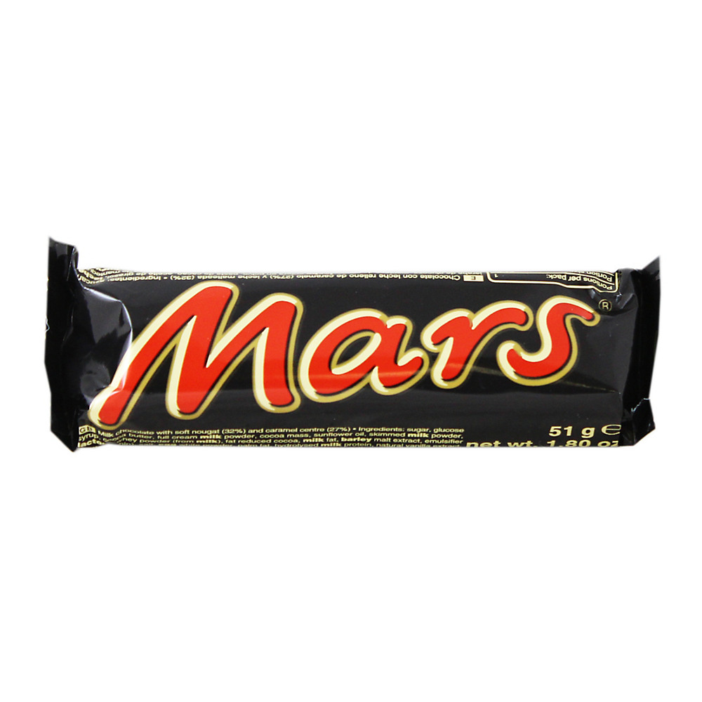 Calories in Mars Milk Chocolate with Soft Nougat and Caramel Center, 2.2 oz