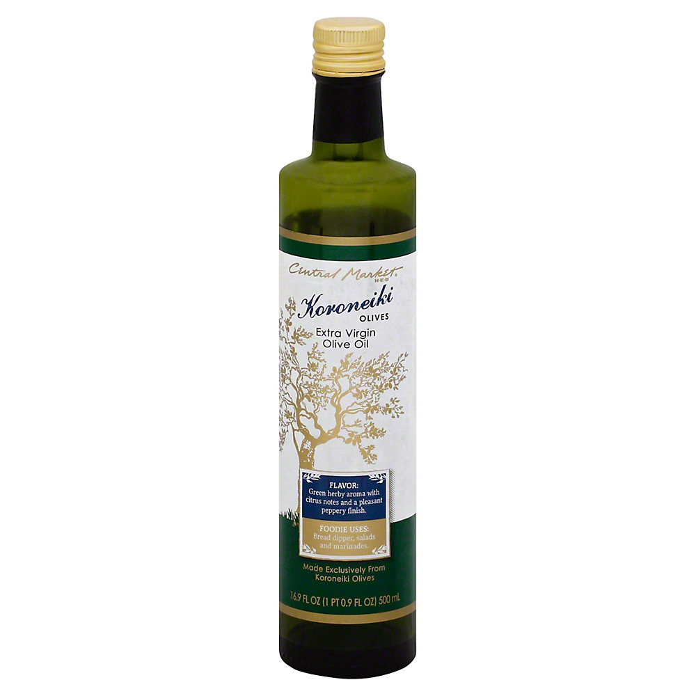 Calories in Central Market Koroneiki Extra Virgin Olive Oil, 16.9 oz