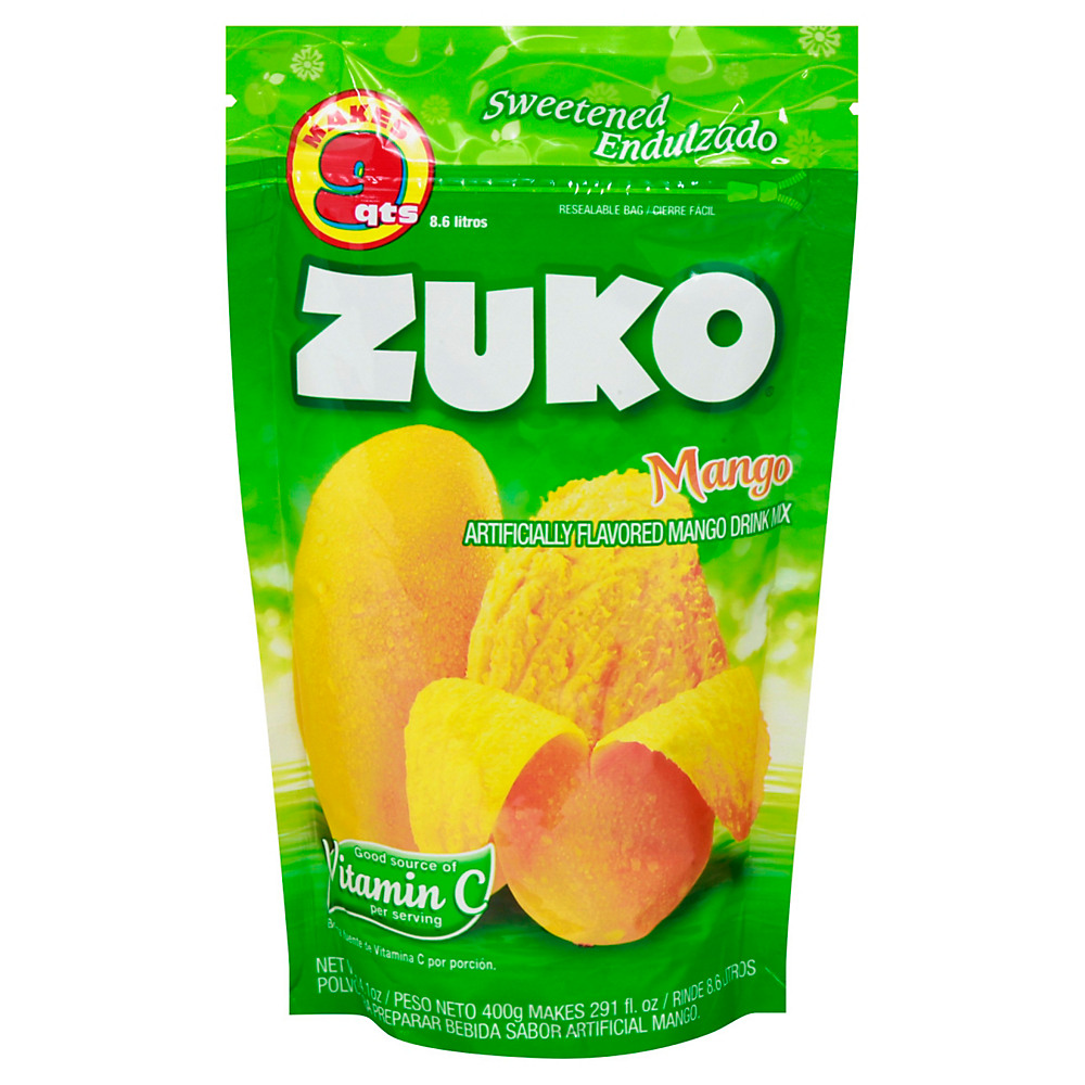 Calories in Zuko Mango Drink Mix, .9 oz