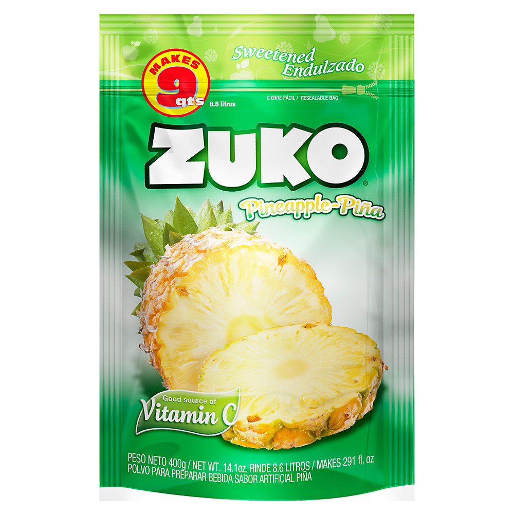 Calories in Zuko Pineapple Drink Mix, .9 oz