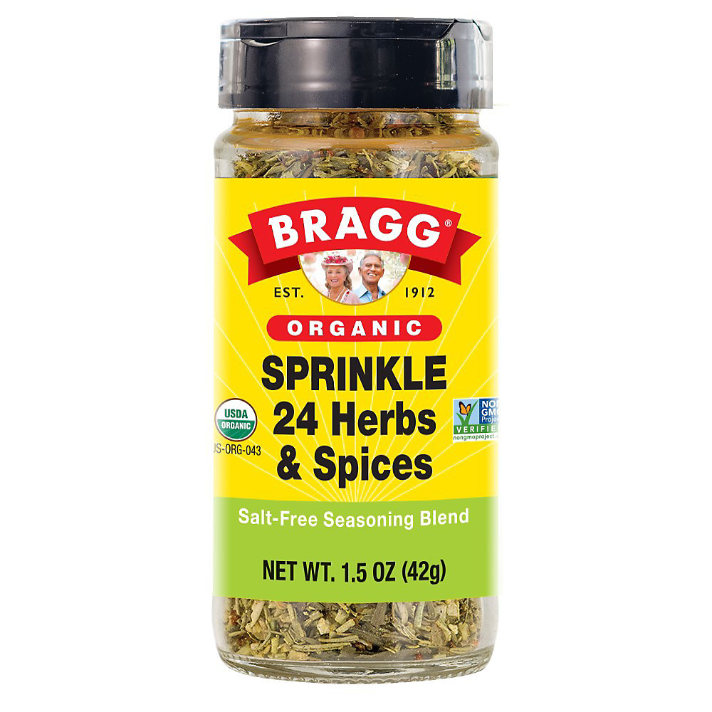 Calories in Bragg Organic Sprinkle 24 Herbs & Spices Seasoning, 1.5 oz