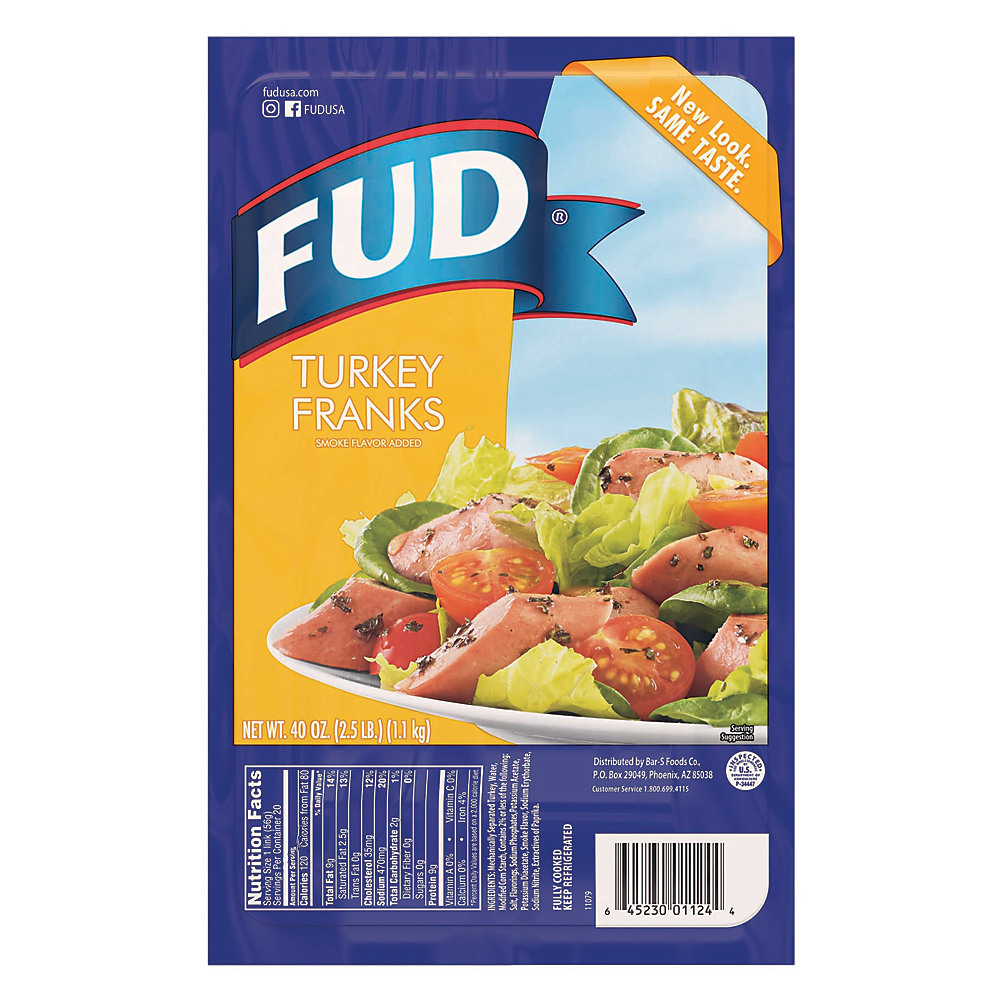 Calories in Fud Turkey Franks, 20 ct