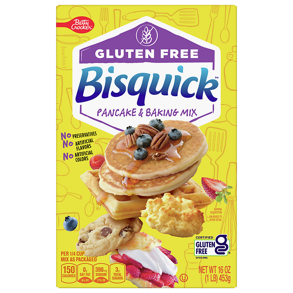 Calories in Bisquick Bisquick Gluten Free Pancake & Baking Mix, 16 oz