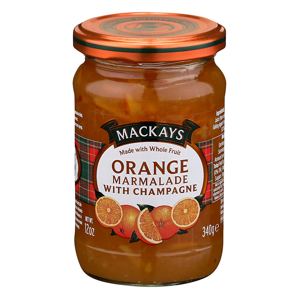 Calories in Mackays Orange Marmalade with Champagne, 12 oz