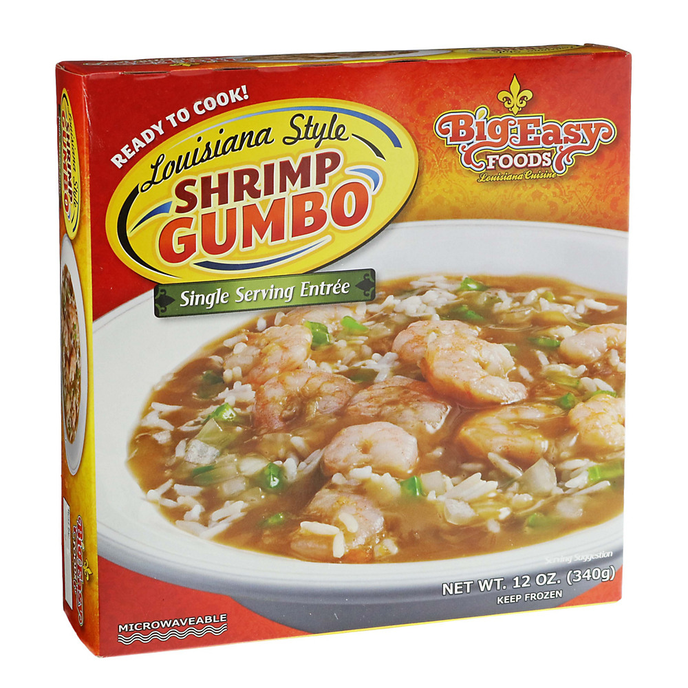 Calories in Big Easy Foods Shrimp Gumbo, 12 oz