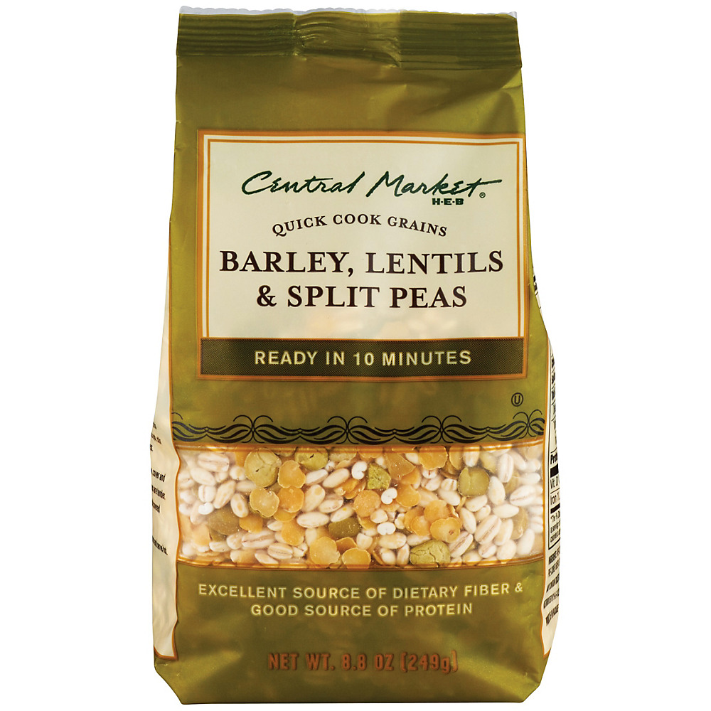 Calories in Central Market Barley Lentils & Split Peas Quick Cook Grains, 8.8 oz