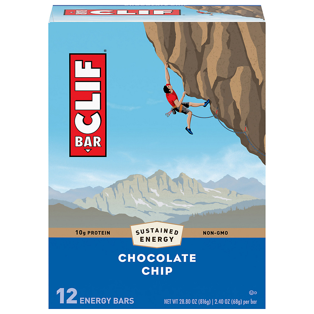 Calories in Clif Chocolate Chip Energy Bars, 12 ct