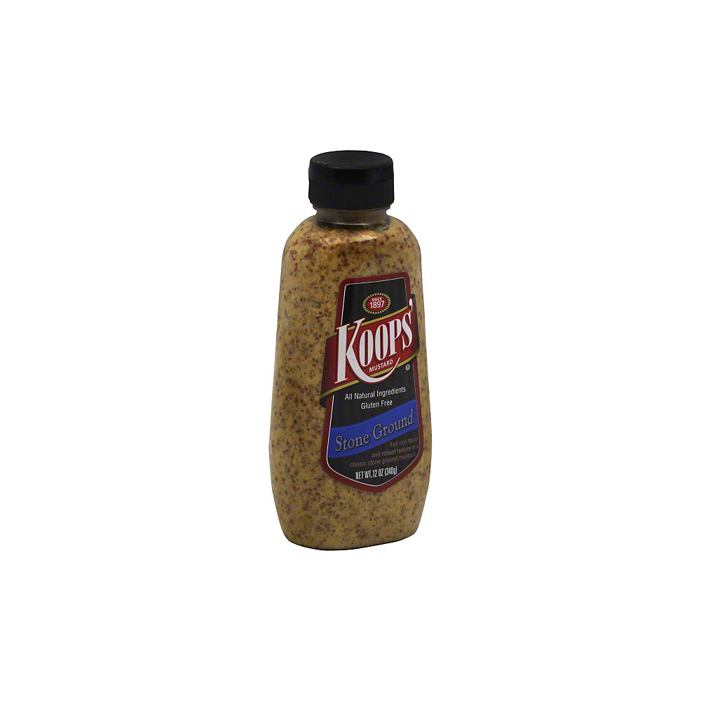 Calories in Koops Stone Ground Mustard, 12 oz