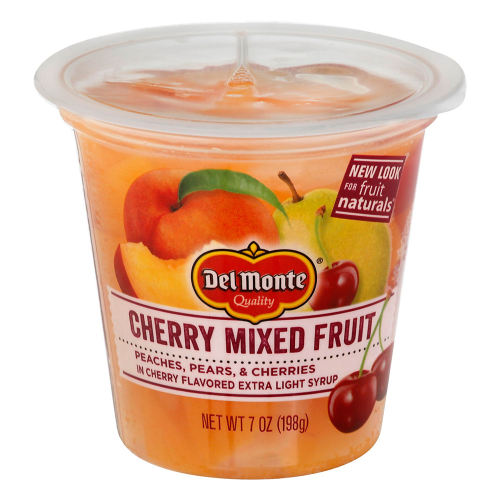 Calories in Del Monte Fruit Naturals Cherry Mixed Fruit In 100% Juice, 7 oz