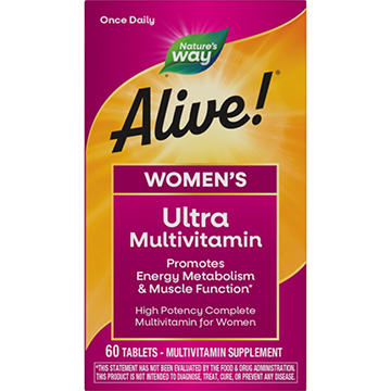 Nature's Way Alive! Women's Once Daily Ultra Multivitamin Tablets, 60 ct