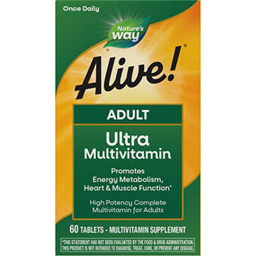 Nature's Way Alive! Adult Ultra Once Daily Multivitamin Tablets, 60 ct