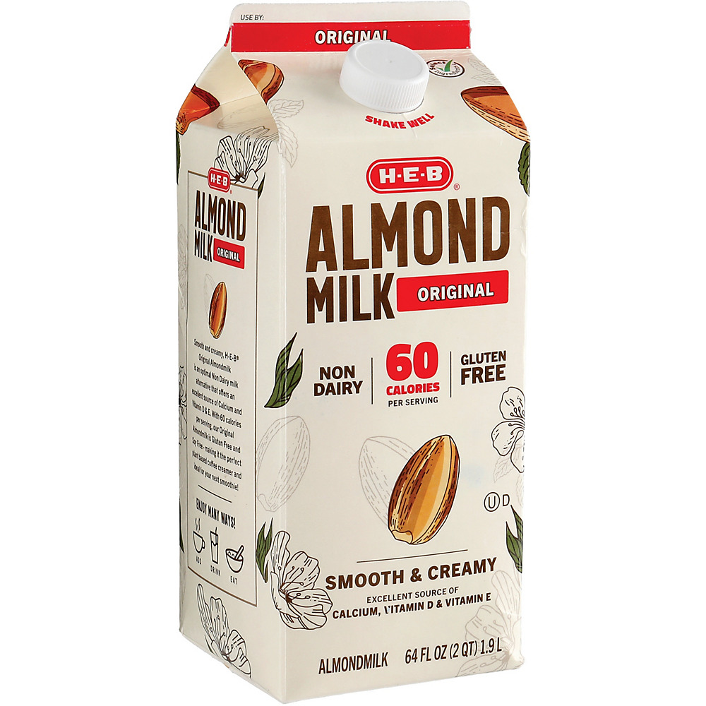 Calories in H-E-B Original Almond Milk, 1/2 gal