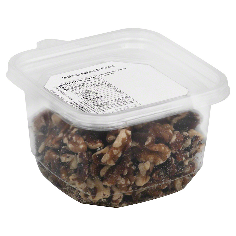 Calories in H-E-B Walnut Halves and Pieces, 6.35 oz