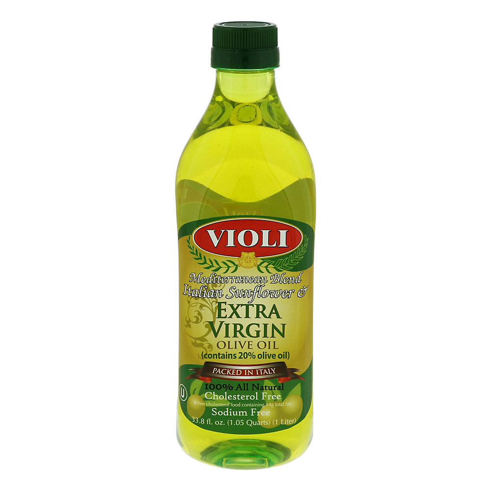 Calories in Violi Mediterranean Blend Italian Sunflower & Extra Virgin Olive Oil, 33.8 oz