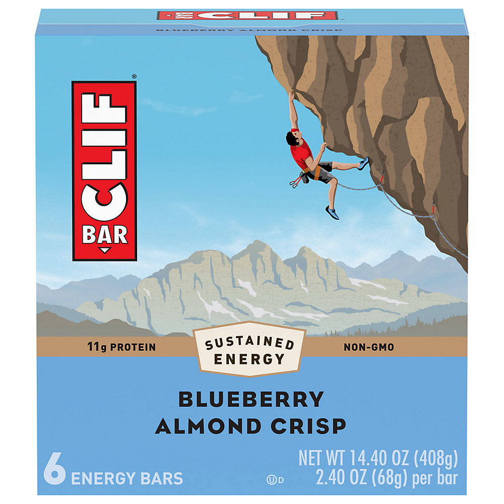 Calories in Clif Bar Blueberry Crisp Energy Bars, 6 ct