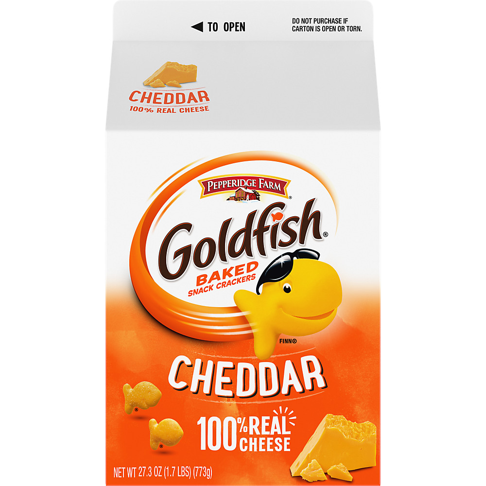 Calories in Pepperidge Farm Goldfish Cheddar Baked Snack Crackers, 30 oz