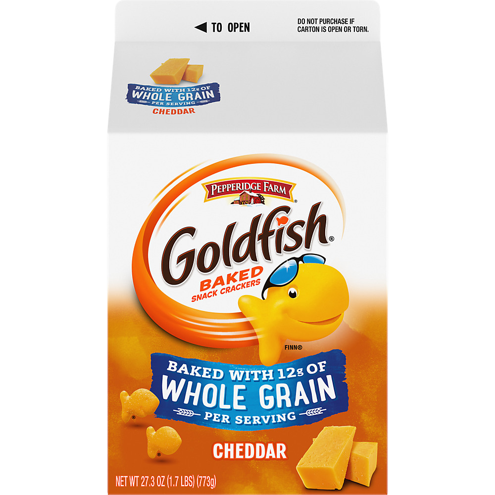 Calories in Pepperidge Farm Goldfish Whole Grain Cheddar Baked Snack Crackers, 30 oz