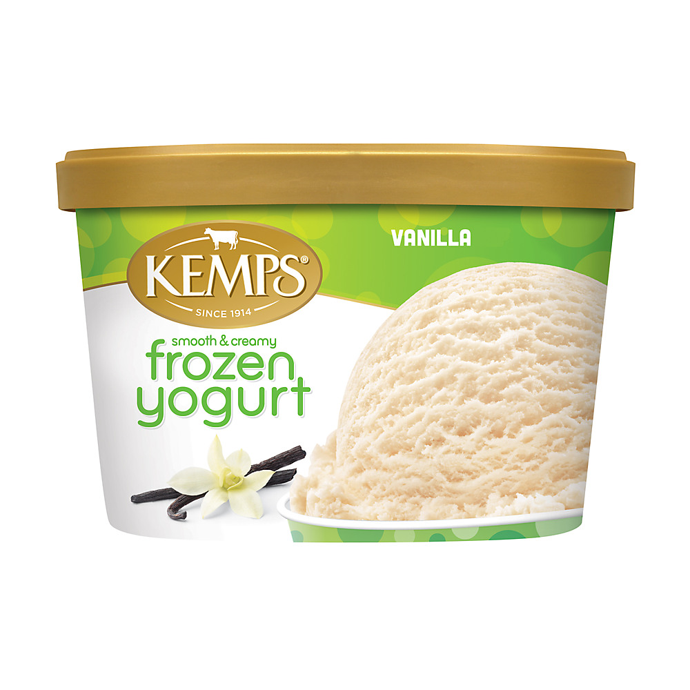 Calories in Kemps Vanilla Low Fat Frozen Yogurt, 1.5 qt