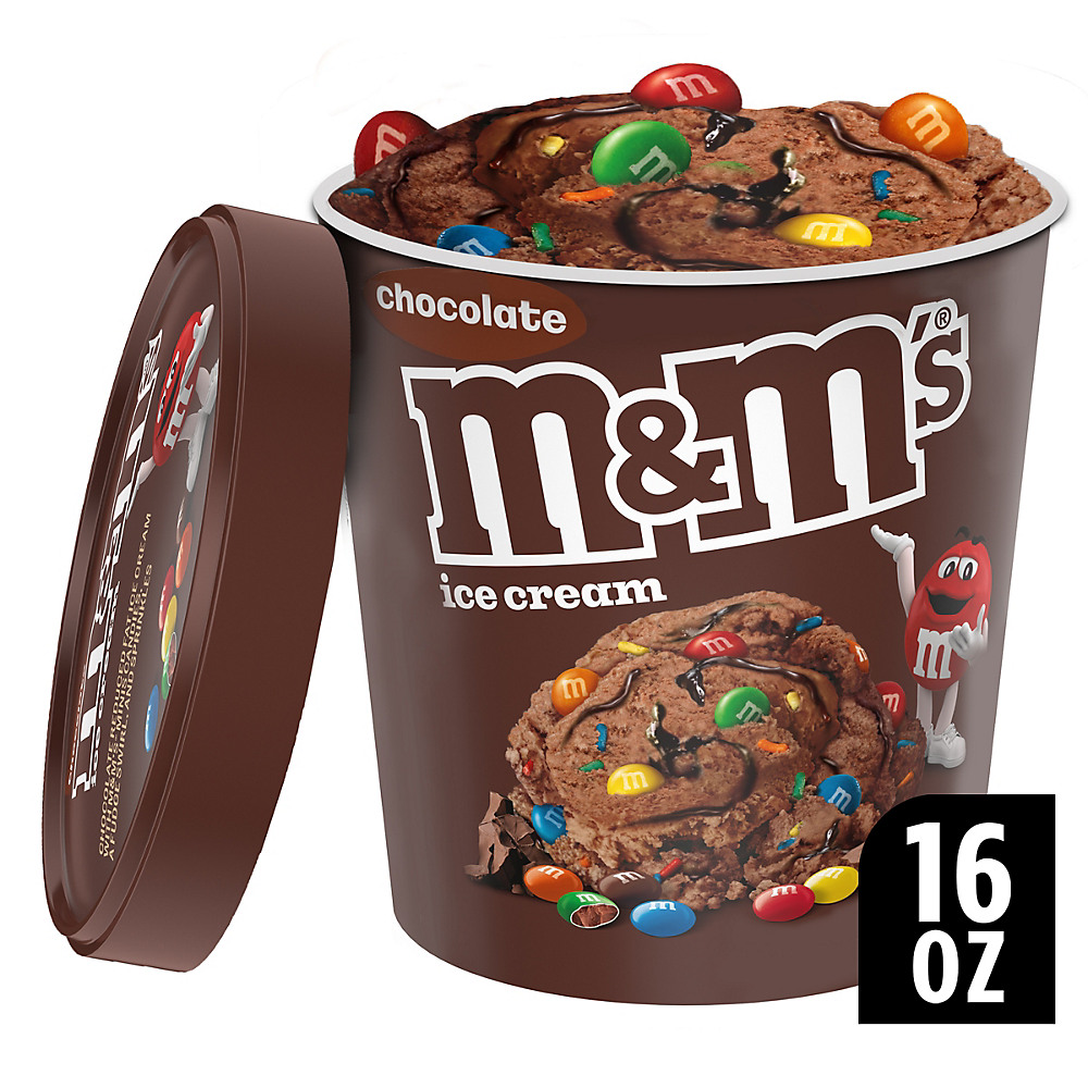Calories in M&M's Chocolate with Chocolate Candies Ice Cream, 16 oz