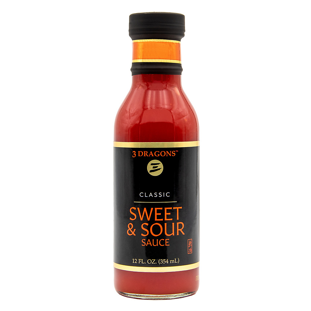 Calories in 3 Dragons Classic Sweet and Sour Sauce, 12 oz