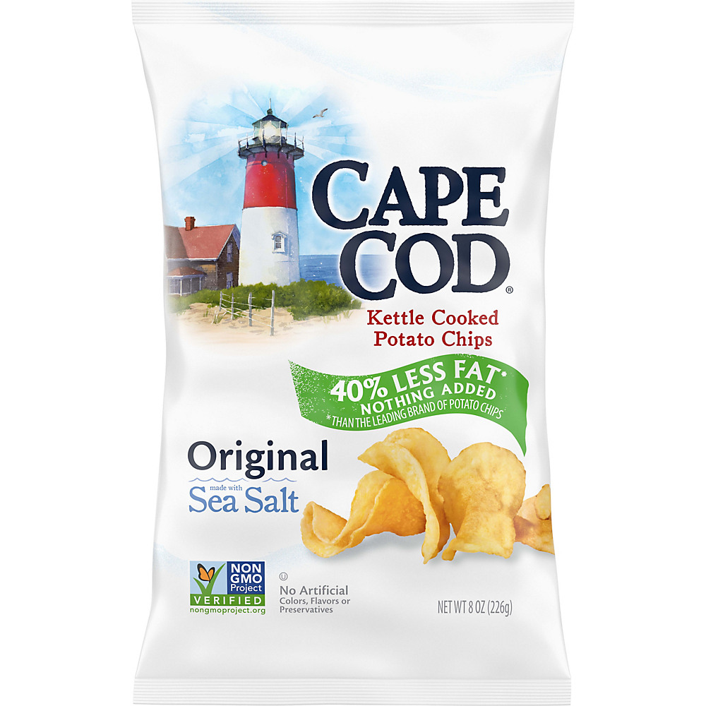 Calories in Cape Cod Kettle Cooked Original Reduced Fat Potato Chips, 8 oz