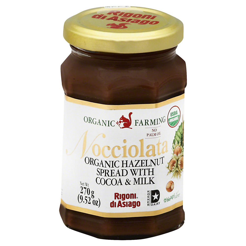Calories in Rigoni di Asiago Nocciolata Organic Hazelnut Spread, 9.52 oz