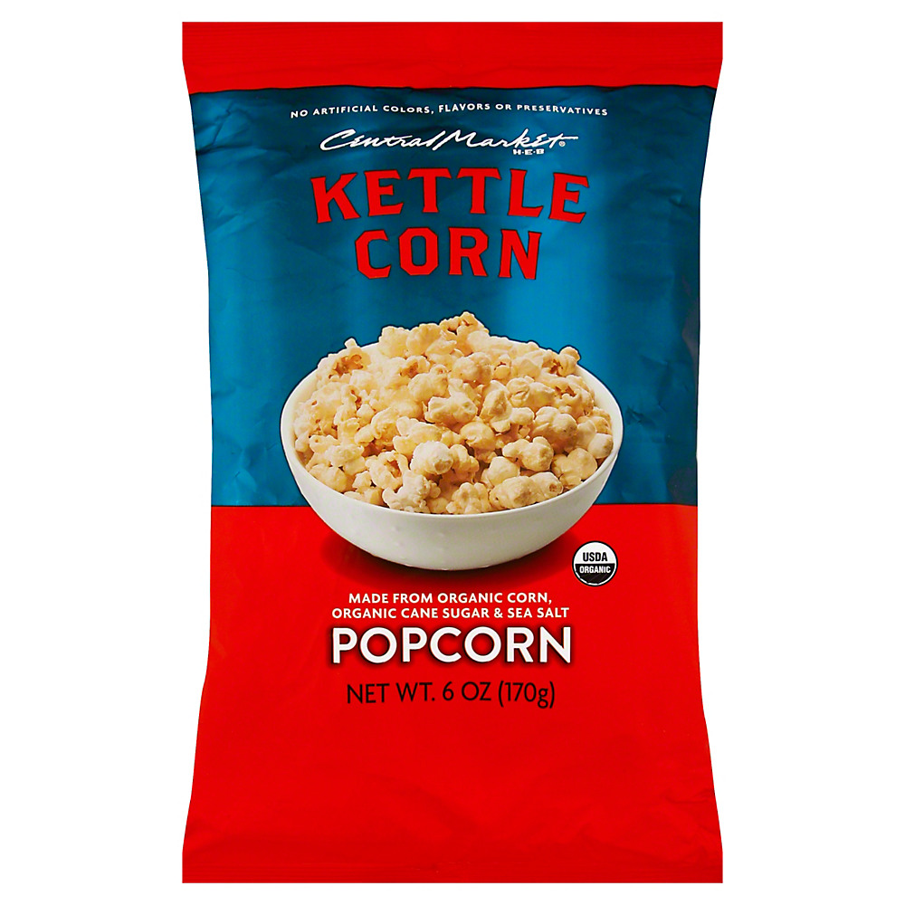 Calories in Central Market Kettle Corn Popcorn, 6 oz