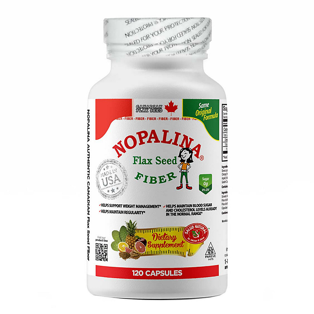 Calories in Nopalina Flax Seed Plus Formula Capsules, 120 ct
