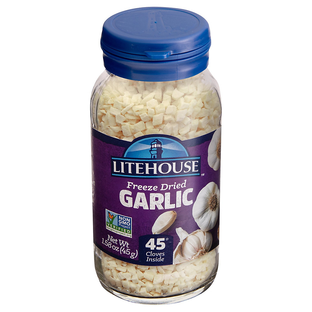 Calories in Litehouse Instantly Fresh Garlic, 1.58 oz