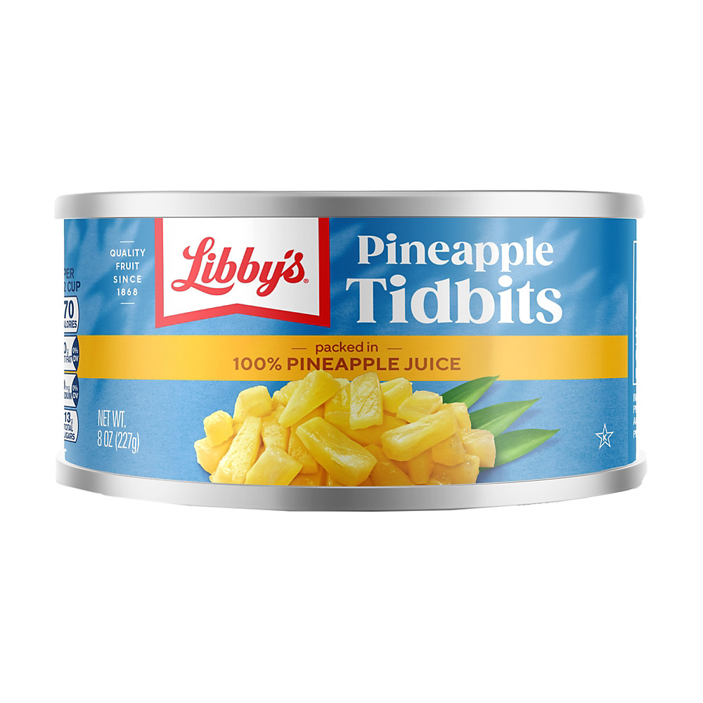 Calories in Libby's Pineapple Tidbits, 8 oz