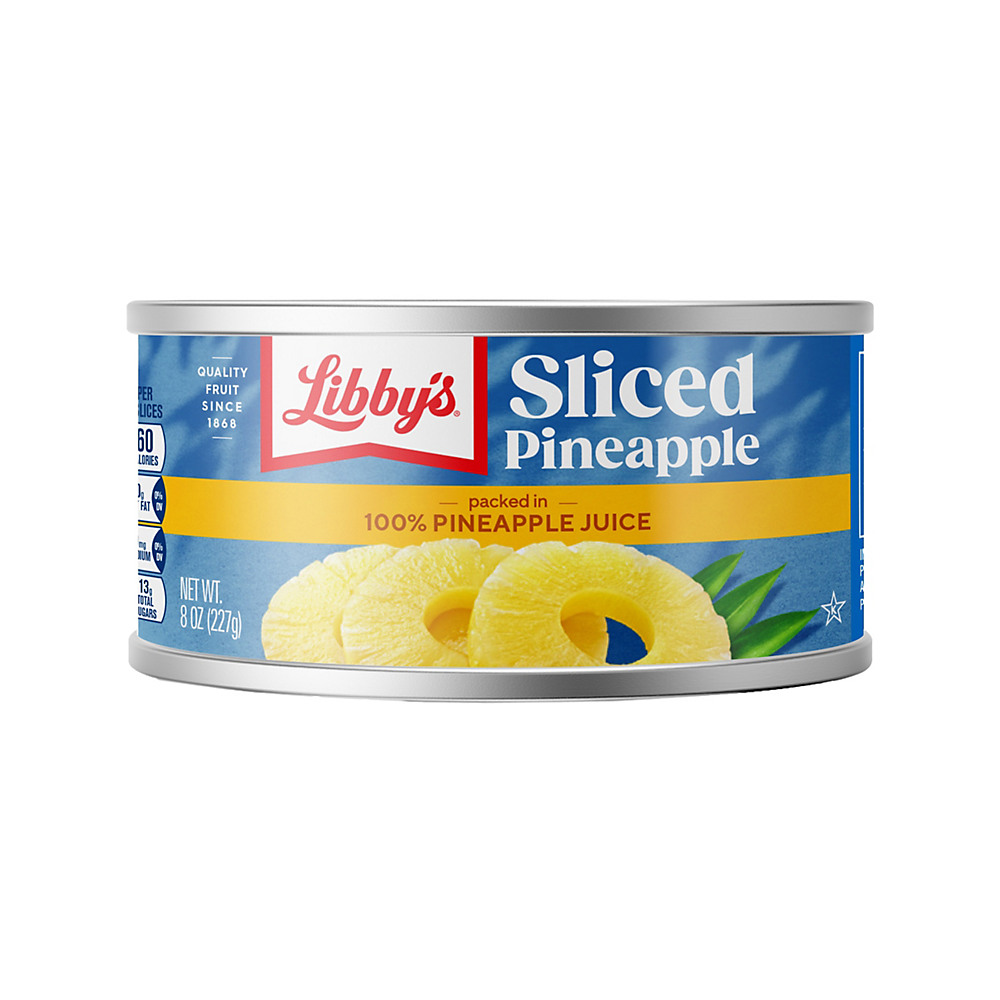 Calories in Libby's Sliced Pineapple in Juice, 8 oz