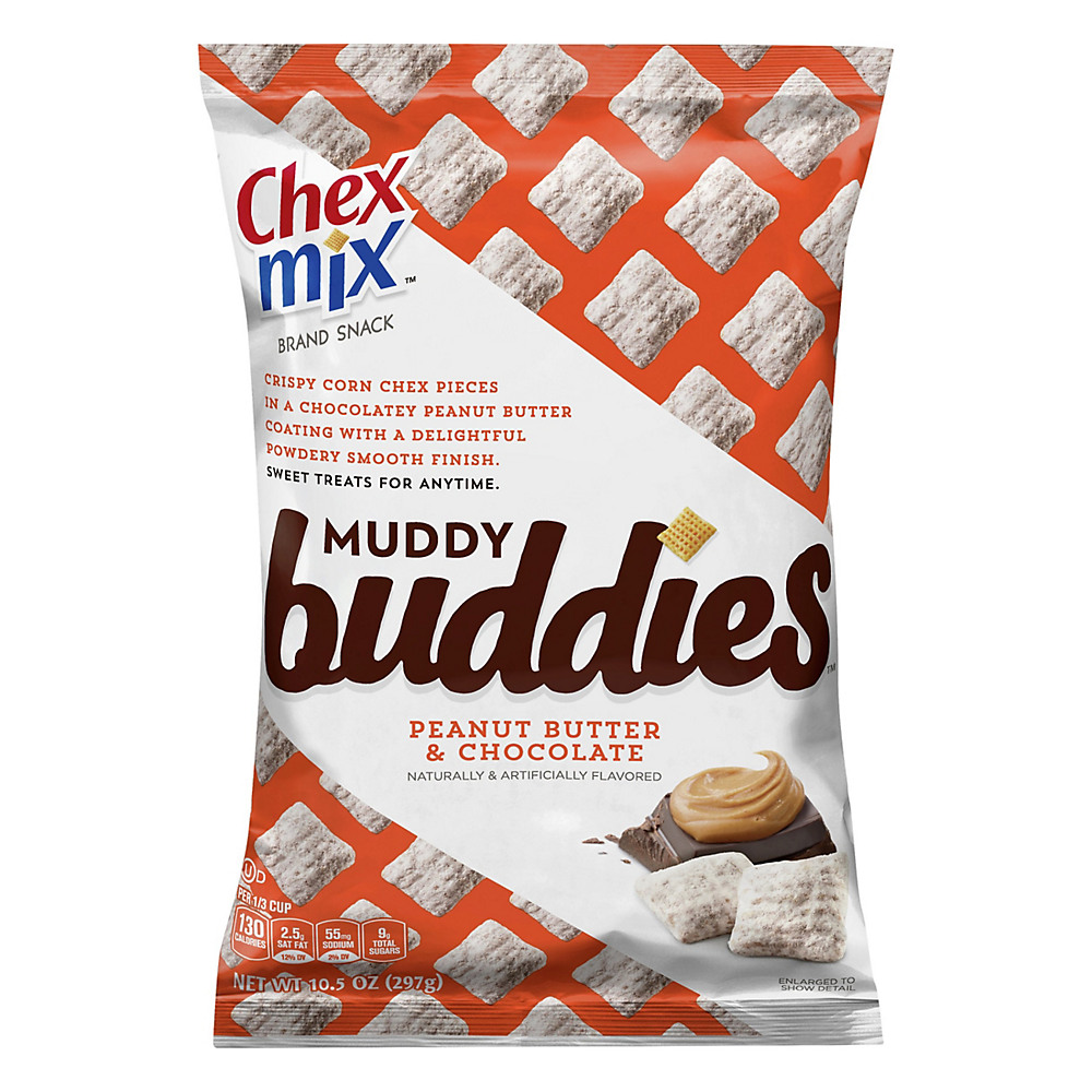 Calories in Chex Mix Peanut Butter & Chocolate Muddy Buddies Snack Mix, 10.5 oz