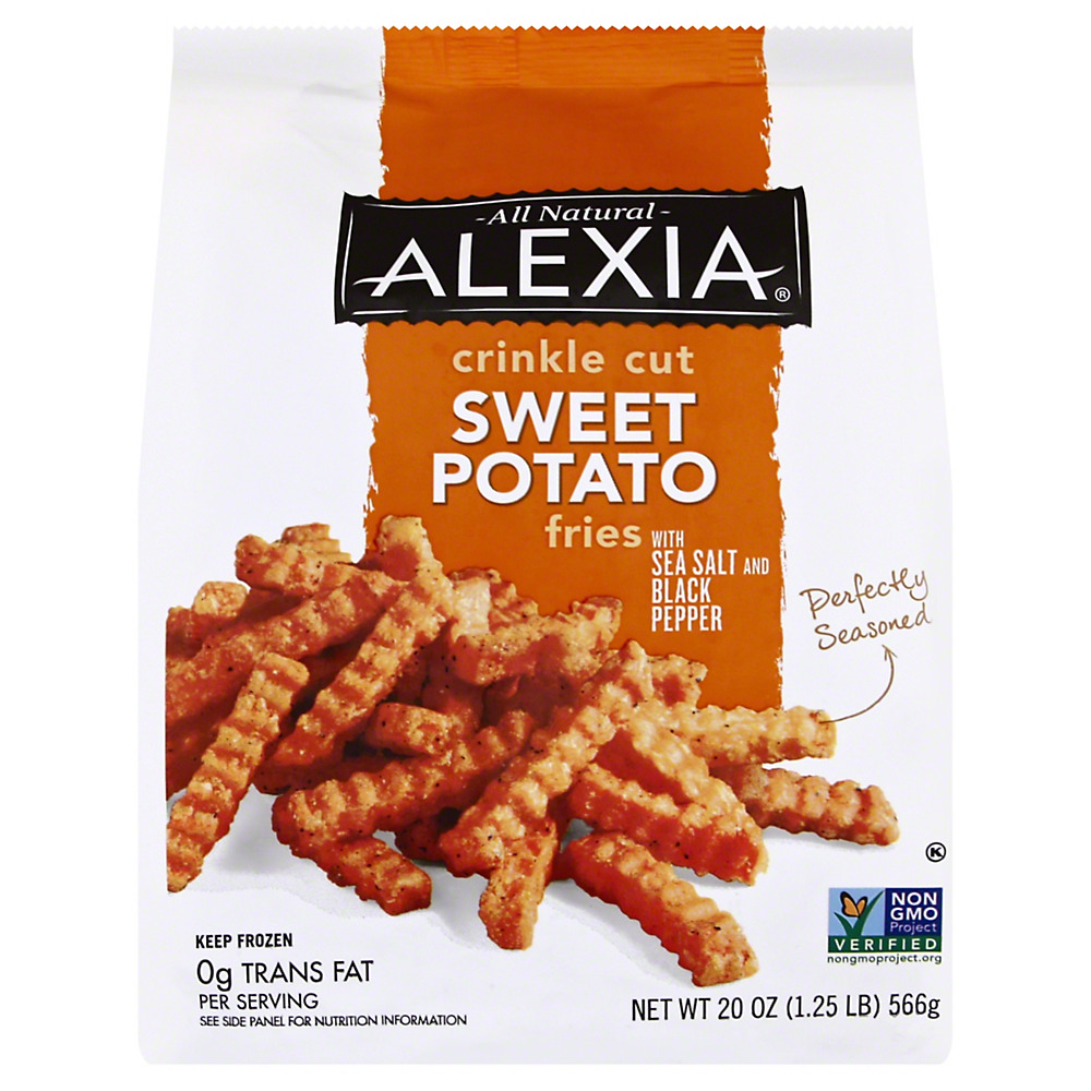 Calories in Alexia Crinkle Cut Sweet Potato Fries with Sea Salt & Pepper, 20 oz