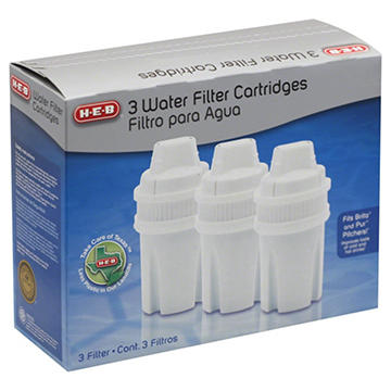 H-E-B Replacement Water Filter Cartridges, 3 ct