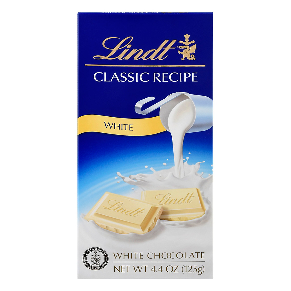 Calories in Lindt Classic Recipes White Chocolate, 4.4 oz