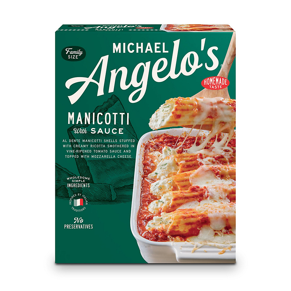 Calories in Michael Angelo's Manicotti with Sauce, 28 oz