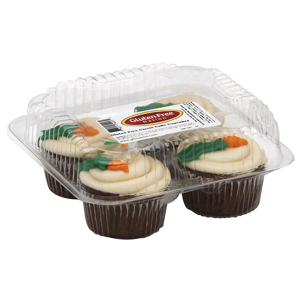 Calories in Gluten Free Nation Carrot Cake Cupcakes, 4 ct