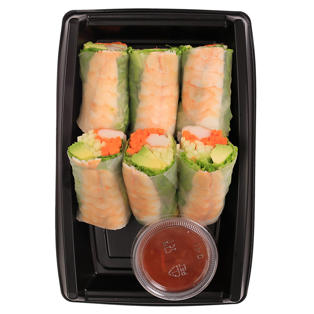 Calories in H-E-B Sushiya Cooked Summer Roll, 6 pc