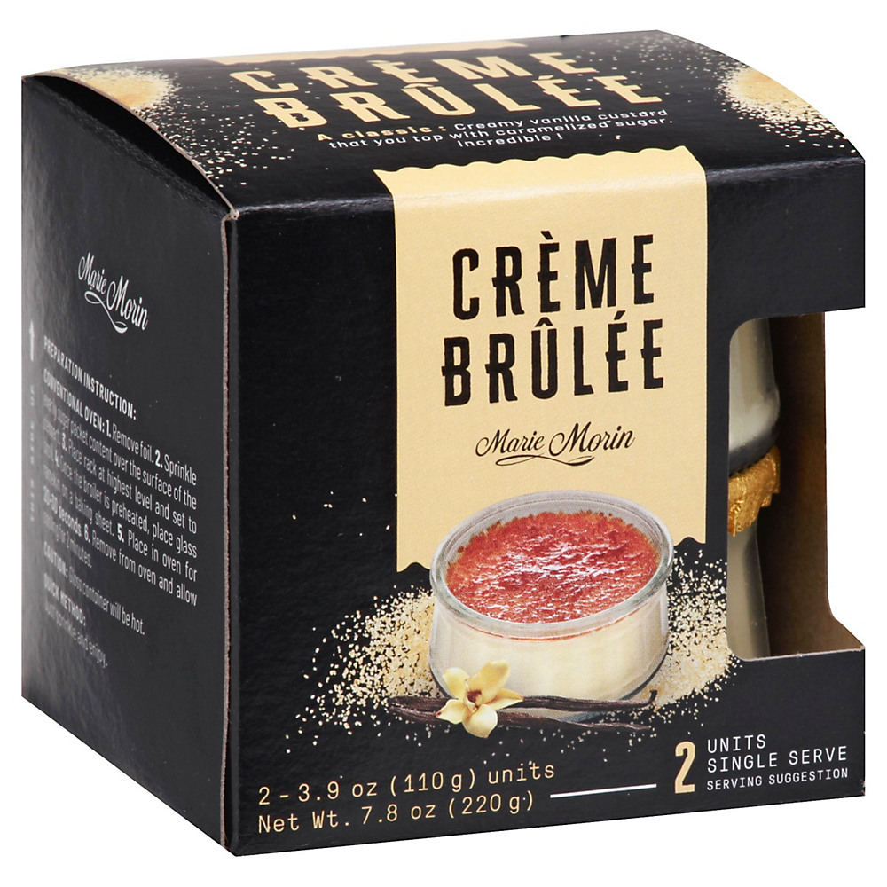 Calories in Marie Morin Creme Brulee Fresh Desserts, 2 ct