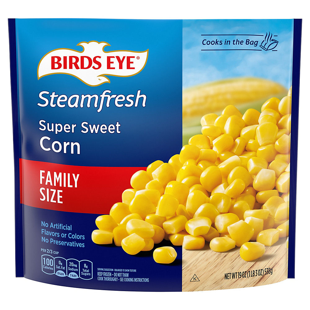 Calories in Birds Eye Steamfresh Super Sweet Corn Family Size, 19 oz