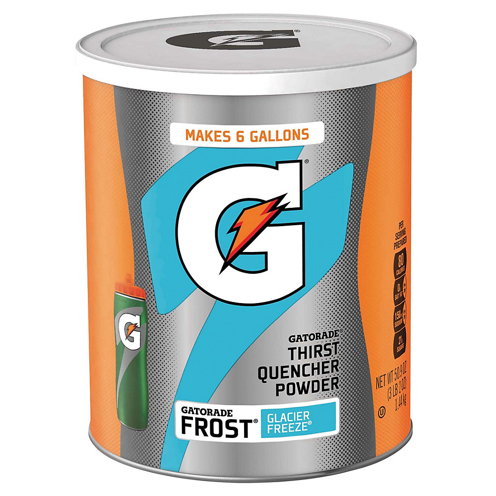 Calories in Gatorade Frost Glacier Freeze Thirst Quencher Powder, 50.9 oz
