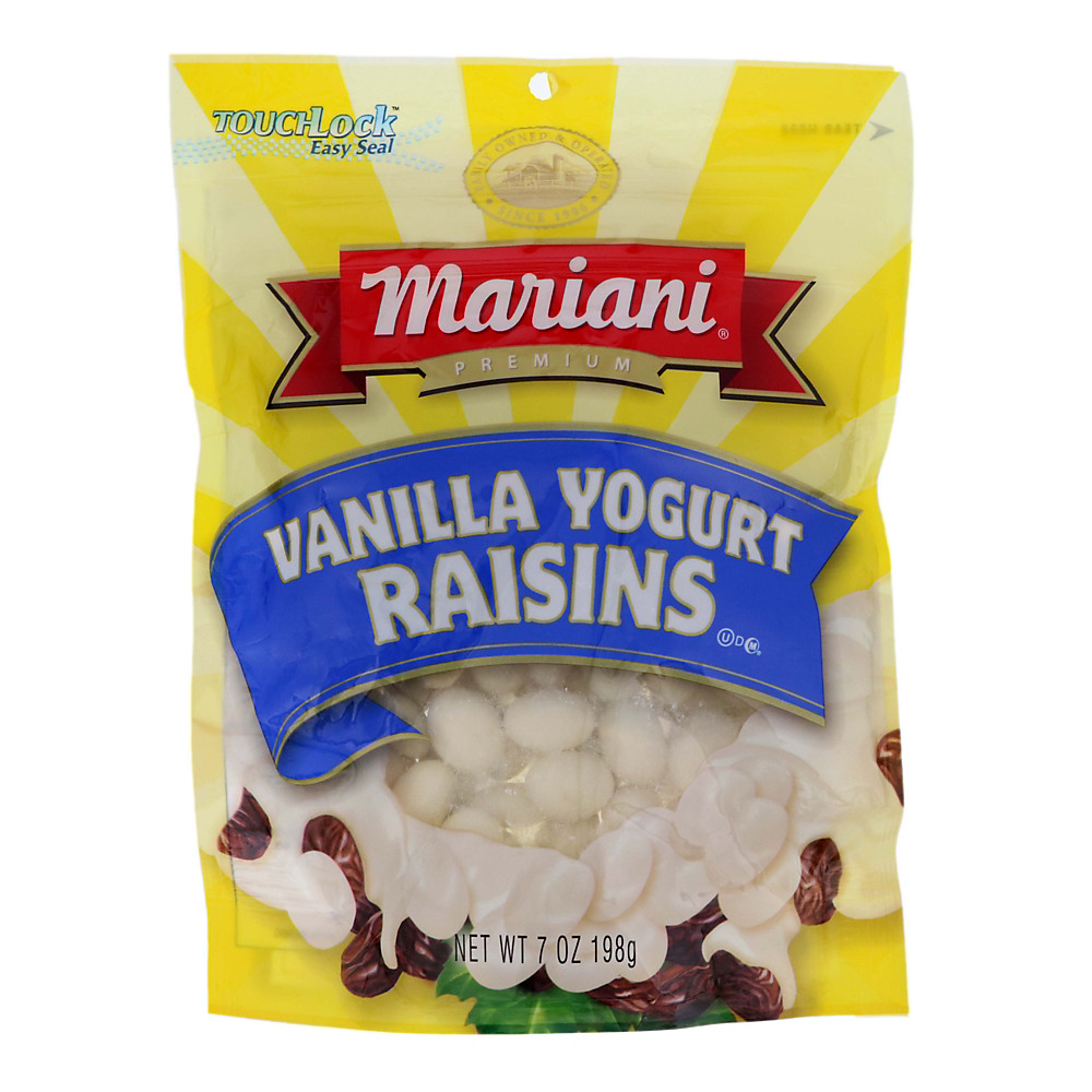 Calories in Mariani Vanilla Yogurt Raisins, 7 oz