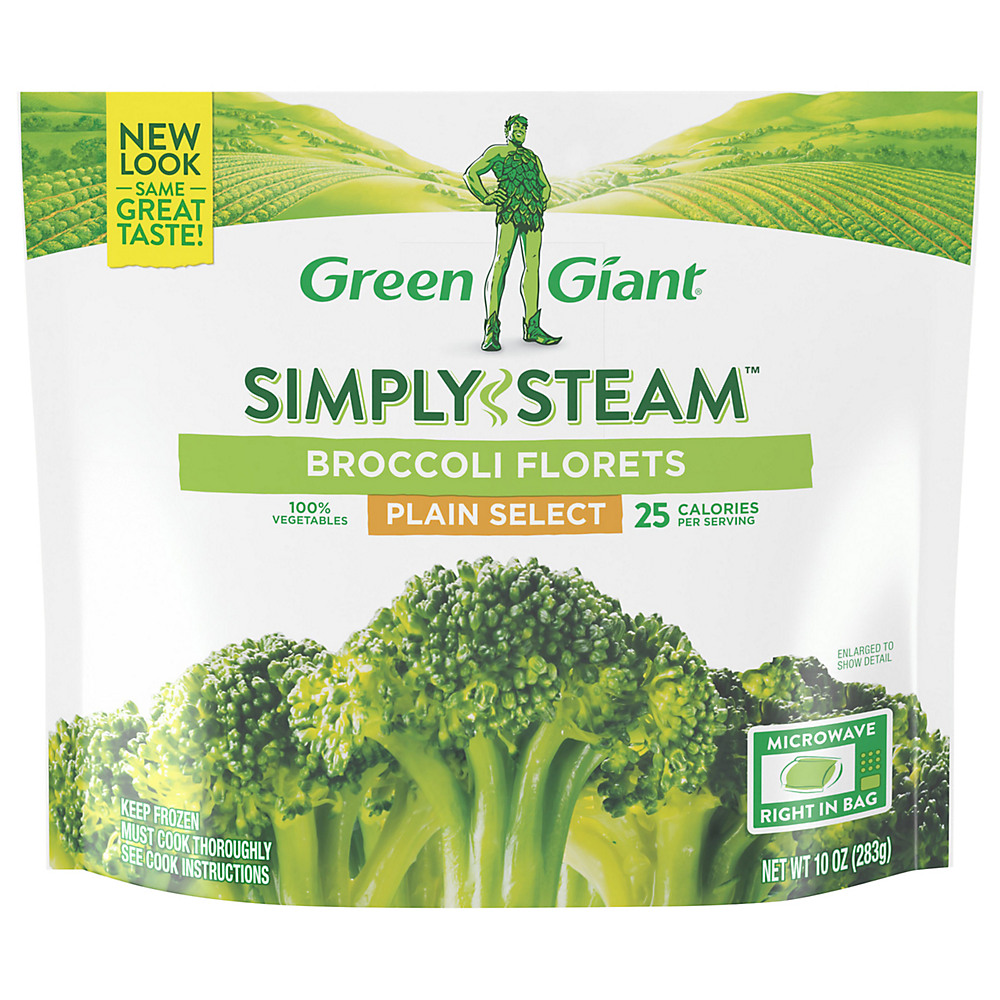Calories in Green Giant Valley Fresh Steamers 100% Broccoli Florets, 12 oz