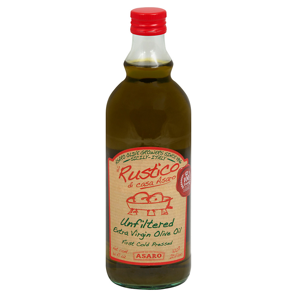 Calories in Rustico di Casa Asaro Unfiltered Extra Virgin Olive Oil, 34 oz