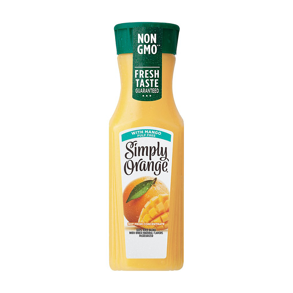Calories in Simply Orange Pulp Free Orange with Mango 100% Juice Blend, 11.5 oz
