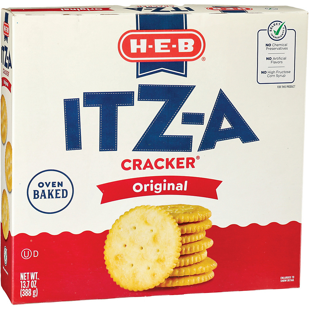 Calories in H-E-B Select Ingredients ITZ-A Original Crackers, 13.7 oz