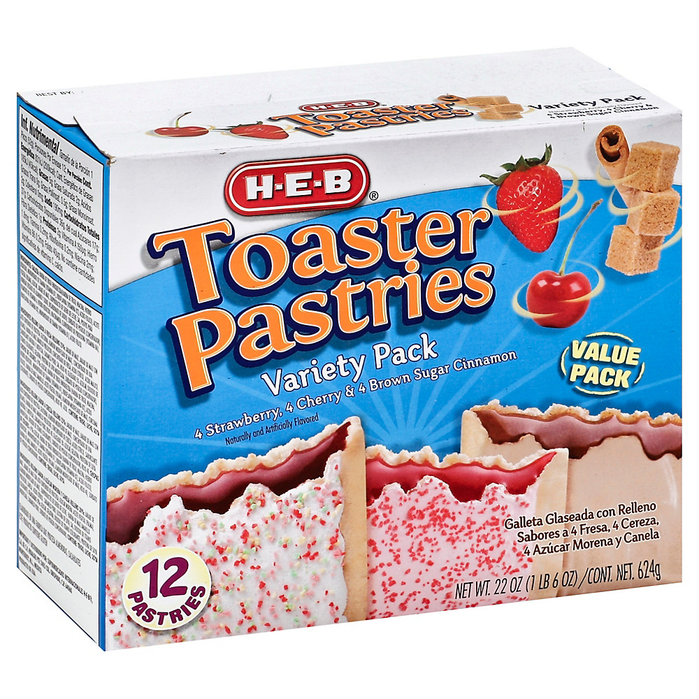 Calories in H-E-B Toaster Pastries Variety Value Pack, 12 ct