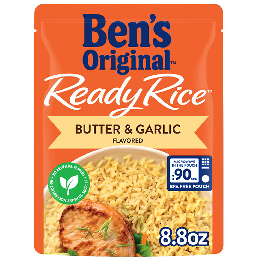 Calories in Uncle Ben's Ready Rice Butter & Garlic Rice, 8.8 oz